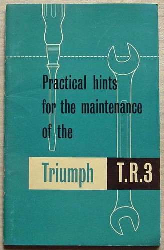Triumph tr3 manuale istruzioni - triumph,