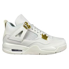 Uomo Donna A&Jordan Retro4 Military Bianco/oro AJ4-Scarpe Sneakers EU36-46 Nuove
