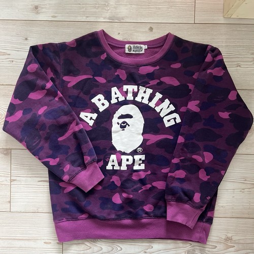 Felpa bape girocollo mimetica - bape,