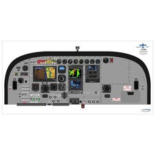 Poster abitacolo Cessna 18" x