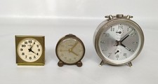 Lotto 3 Sveglie. ROAMER / VEGLIA Da Tavolo Portatile Antiche Vintage 