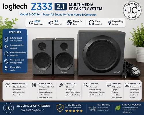Logitech z333 sistema di - z333, 2.1