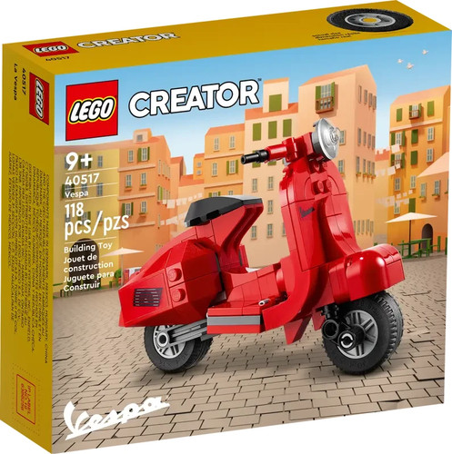 Lego 40517 vespa - creator, rosso