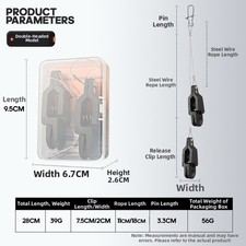 Clip sgancio lenza da pesca