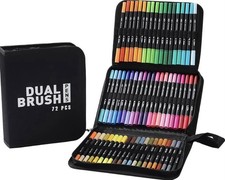 Dual Brush 72 Pcs Pen Set 