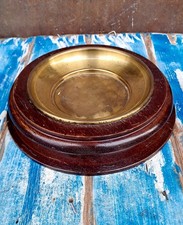 Svuotatasche Vintage Legno Ottone Stile Vecchia Marina Arredo Casa Bar Nautico 