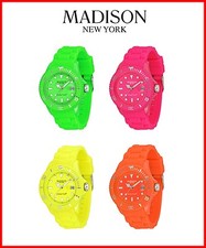 MADISON NEW YORK Neon Orologio