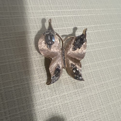 Spilla farfalla tono oro