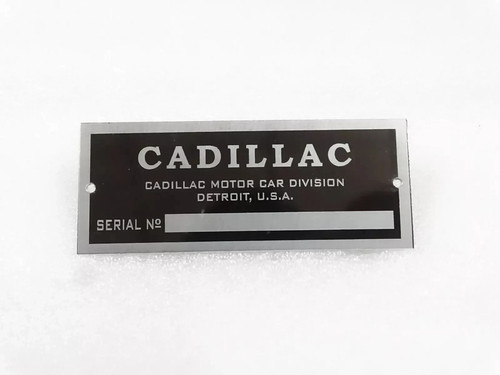 Targa dati per auto cadillac - per,