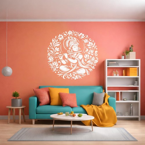 Krishna stencil per - pittura, da