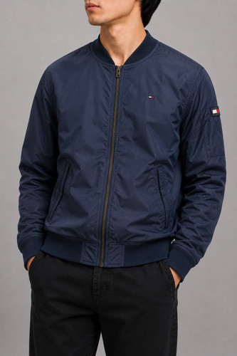 Tommy jeans giacca bomber navy - bomber,