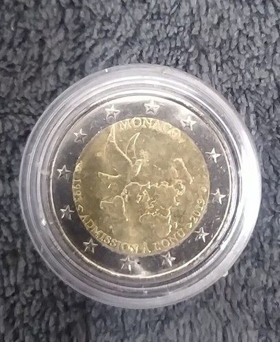 Euro commemorativo monaco - commemorativo,