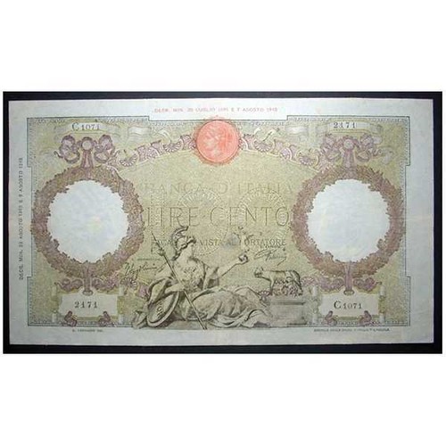 Regno italia 100 - regno, lire