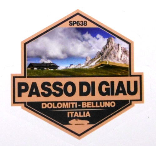 Adesivo ricordo passo giau - adesivo, di