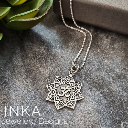 Collana yoga ohm argento - collana,