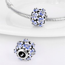 Charm blu margherita fiore