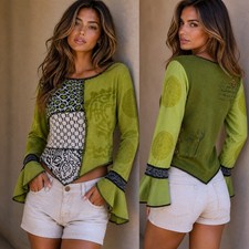 Top testurizzato patchwork