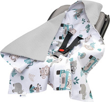 Coperta Neonato Ovetto Sacco per Passeggino - 100% Cotone Universale Blanket 85X