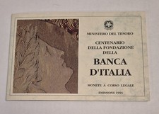ITALIA 1993 - CENTENARIO DELLA FONDAZIONE DELLA BANCA D'ITALIA