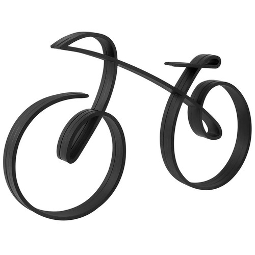 Scultura bici minimalista nera