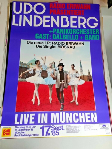 Plakat udo lindenberg 1985 - plakat,