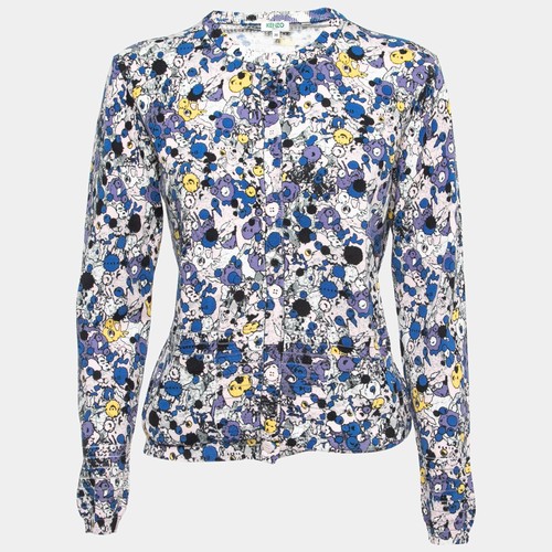 Cardigan kenzo blu multicolore - cardigan,