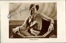 Cartolina attrice Greta Garbo