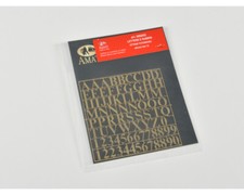 Lettere e numeri in ottone