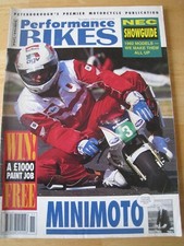 PERFORMANCE BIKE MAGAZINE NOV 1991 MINIMOTO SHOWGUIDE MODELS RG400
