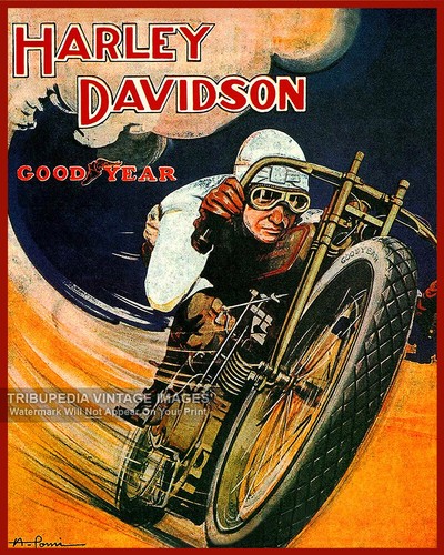 Poster vintage anni harley - poster,