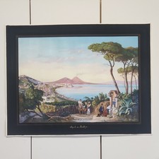 Dipinto guazzo napoli - dipinto, "napoli