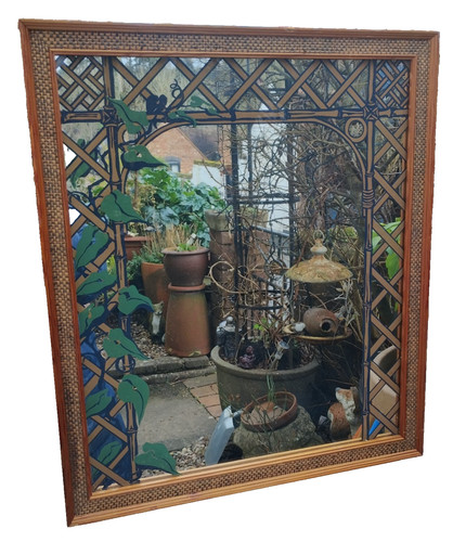 Specchio vintage anni - 70, boho