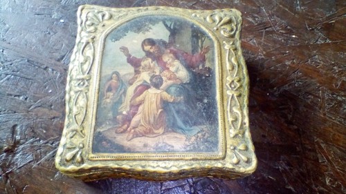 Antica scatola legno soggetto - scatola,