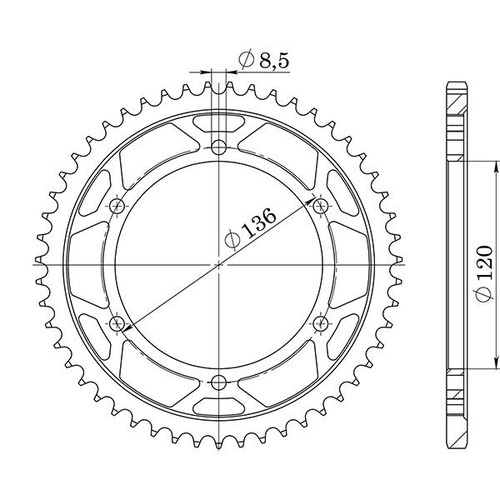 Corona acciaio p428 z47 - p428,