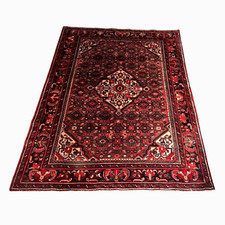 Tappeto ORIGINALE Persiano antico HAMADAN annodato a mano 210x160cm