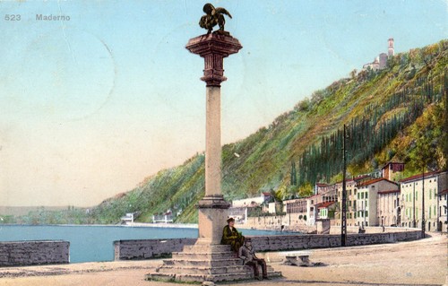 Old postcard italy maderno - postcard,