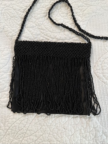 Borsa sera vintage nera con - da,