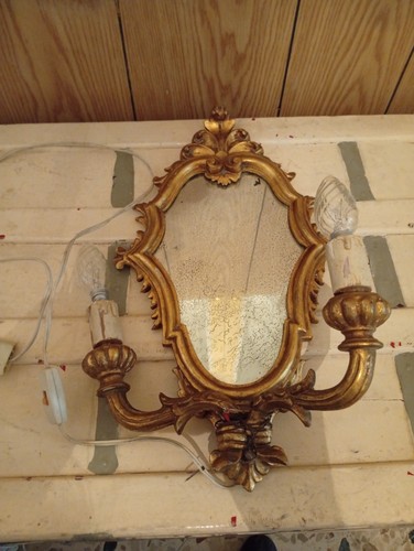 Specchio legno dorato - specchio,