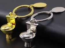 Stock 100    Pezzi Portachiavi Tazza Water Bagno Porta  Chiave Gadget Scherzo