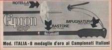 Gipron. Bastoni da sci. Advertising  1968