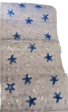 Tappeto per Vasca da Bagno Stella Blu 36,5x75 cm Tappetino Antiscivolo Antimuffa