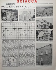 SCIACCA AGRIGENTO 1987 PAGINA INTERA CON SEI  FOTO