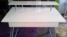 Scrivania designer bianco