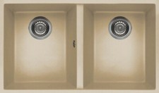 Lavello Cucina 2 Vasche Sottotop Keratek 76 cm Champagne 95 LKQ35095BSO Elleci