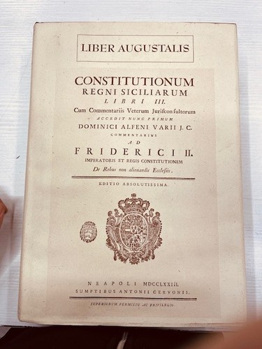 Liber augustalis federico - liber,