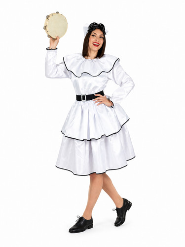 Costume pulcinella donna - pulcinella, di