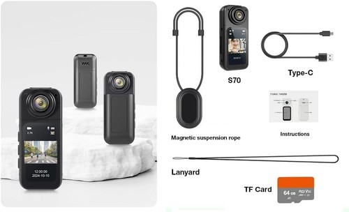 Mini action camera s70 hd - camera,