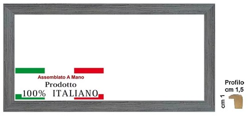 Cornice legno grigia - in,