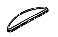 SETOLA RICAMBIO (O045) PER FOLLETTO VK116 VK117 ADATTABILE