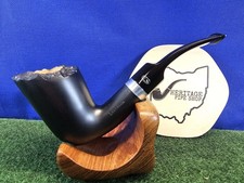 Gasparini Sunshine Bent Rustic Top 9mm Briar Tobacco Pipe, Box, Bag, Unsmoked